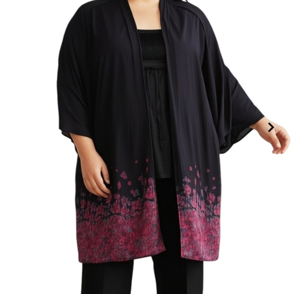 torrid Tops - Torrid rose hem sheer cardigan